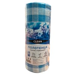 Полотенце CLEAN 60шт\15шт Универсальные (синий) 