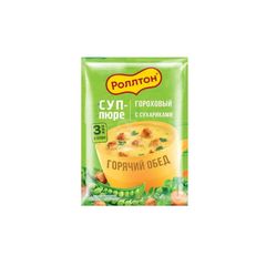 Суп-крем Роллтон 21гр\36шт Гороховый с сухариками 