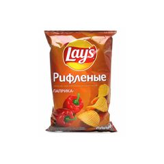 Чипсы Лейс 140гр\19шт Паприка рифл. пак.