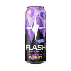 Энергетический напиток FLASH 450мл\24шт Пончик с Черникой ж/б