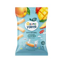 Кукурузные палочки Фруто Няня 20гр\9шт с яблоком и манго флоу-пак