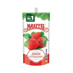Джем Махеев 300гр\16шт Клубничный  дой-пак