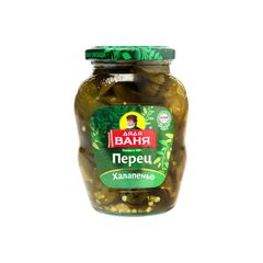 Перец Дядя Ваня 250гр\8шт "Халапеньо" нарезанный ст/б