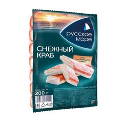 Крабовые палочки Русское море 200гр\6шт Снежный краб охлажденные вакуум