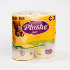 Туалетная бумага Plushe 4шт\12шт Classic 2 сл Ромашка 
